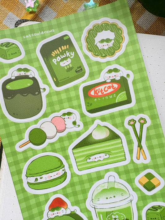 Meowtcha treats - Sticker Sheet