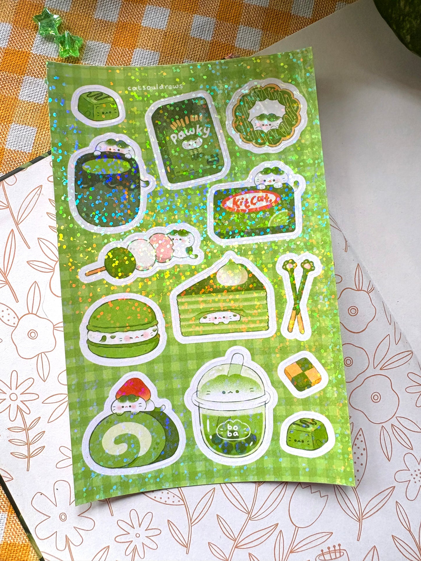 Meowtcha treats - Sticker Sheet