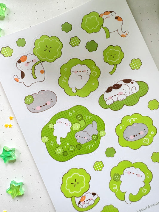 Lucky Cats - Sticker Sheet