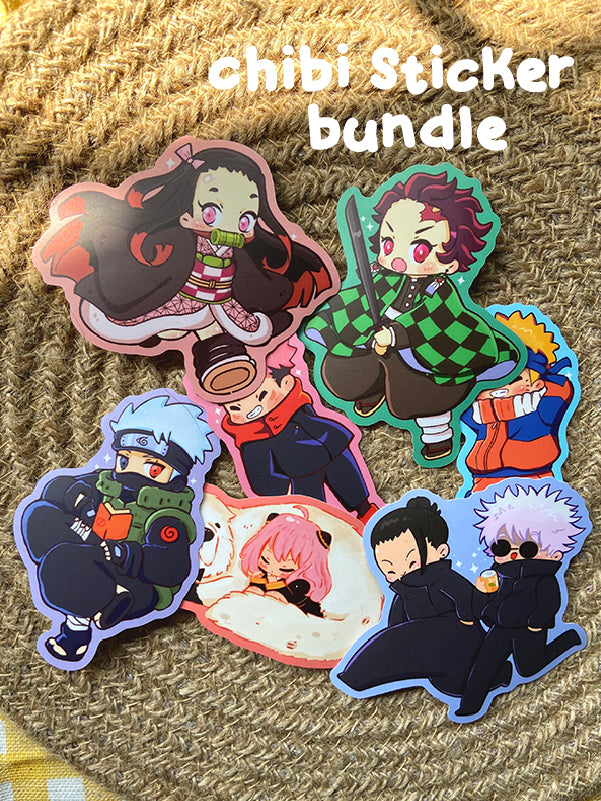 Chibi Anime Sticker Bundle