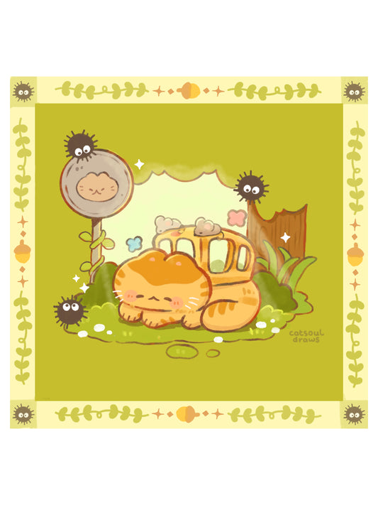 Cat Bus - Art Print