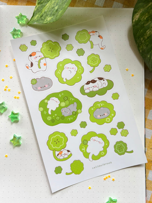 Lucky Cats - Sticker Sheet