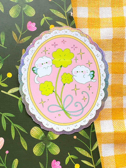 Lucky Charm - Glitter Vinyl Sticker