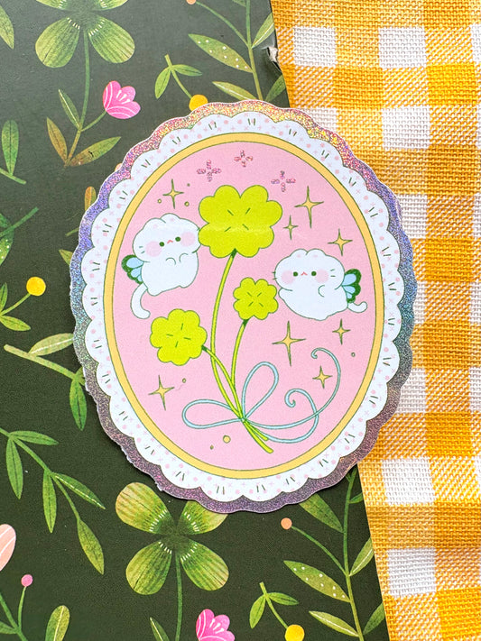 Lucky Charm - Glitter Vinyl Sticker