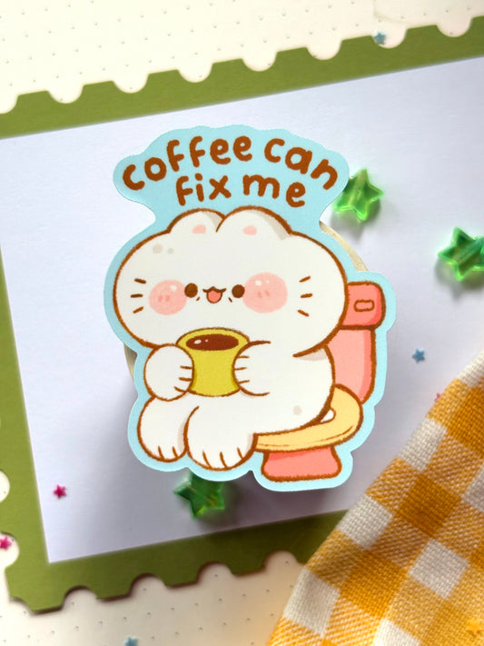 Coffee Copium - Vinyl Matte Sticker