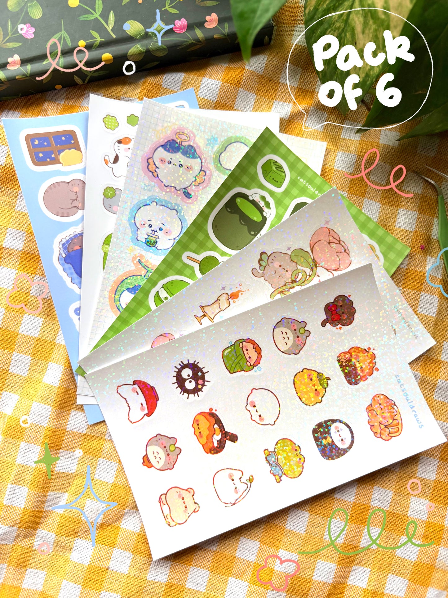 Sticker Sheet Bundle - Pack of 6