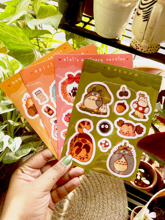 Ghibli Bundle - Sticker Sheets (Pack of 4)