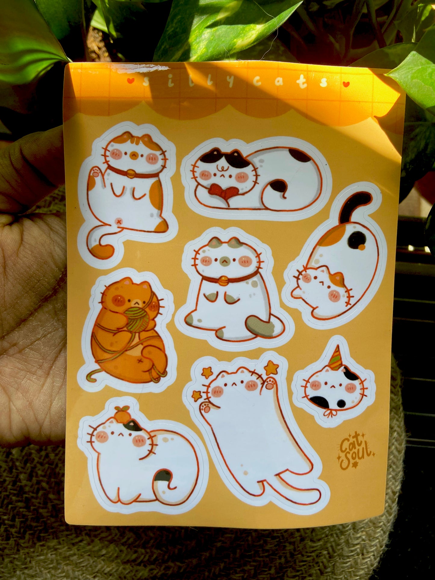 Silly Cats - Sticker Sheet