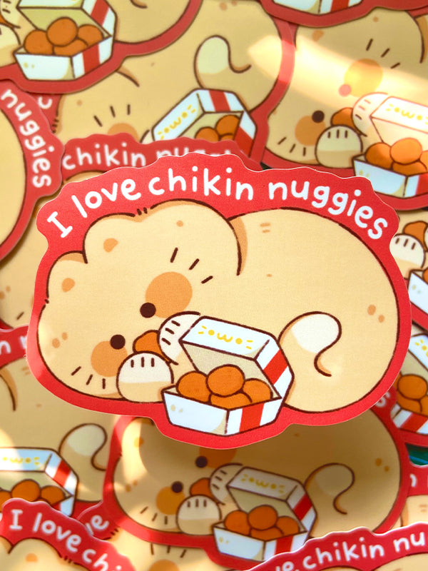 Nuggie kitty - Vinyl Matte Sticker
