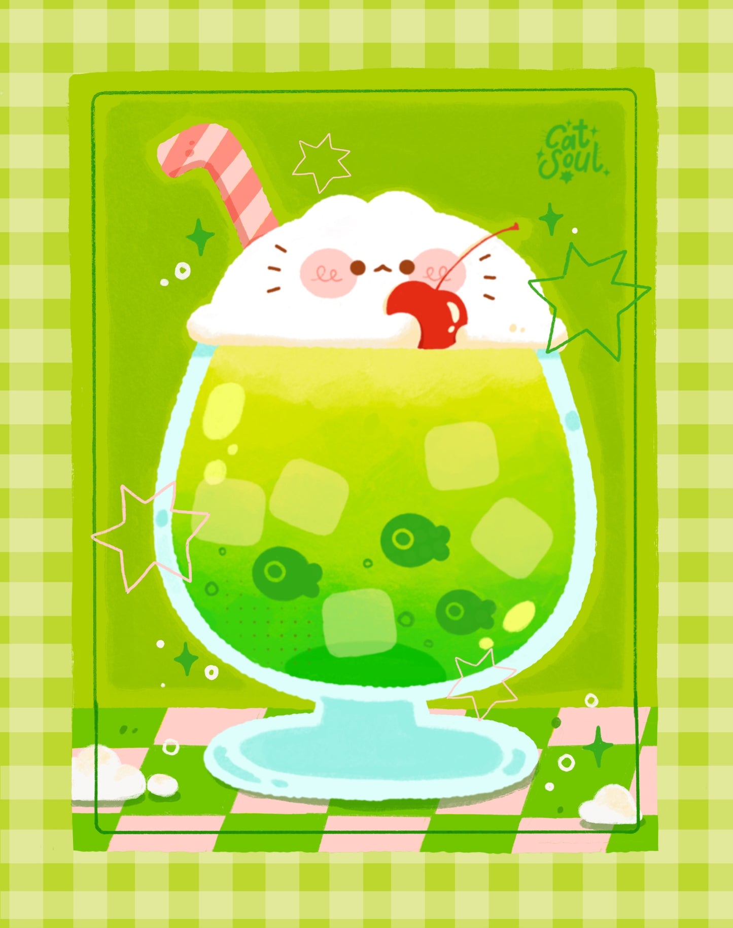 Meowlon Cream Soda - Print