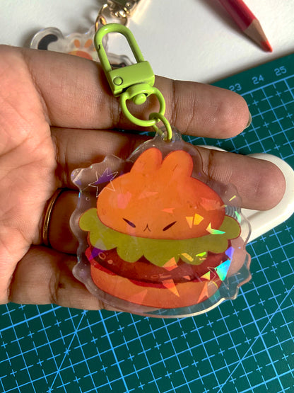 Bun Burger - Holographic Keychain