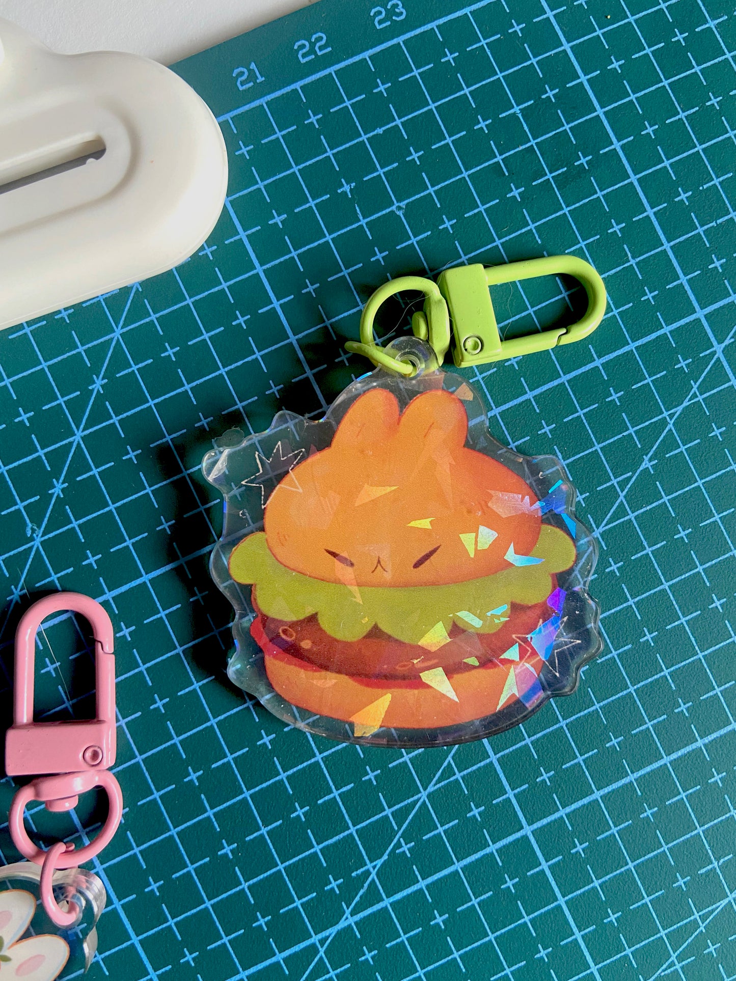 Bun Burger - Holographic Keychain