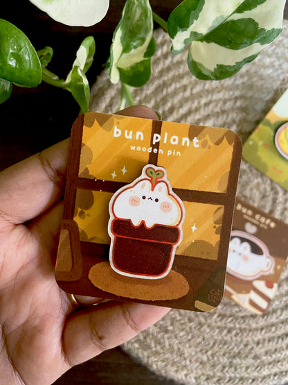 Bun Plant - Wooden Pin